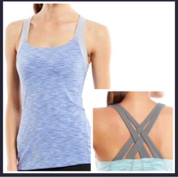 Lucy Athletic Purple Space Dye Strappy Athleisure size S - Picture 7 of 7